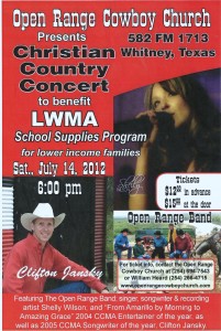 New Show Announced! Whitney, Texas