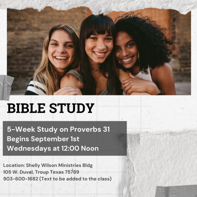 Proverbs 31 Bible Study Starting Sept. 1